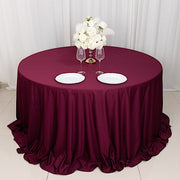 132" Scuba Polyester Round Tablecloth Wedding Table Linens