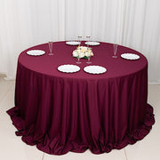 132" Scuba Polyester Round Tablecloth Wedding Table Linens