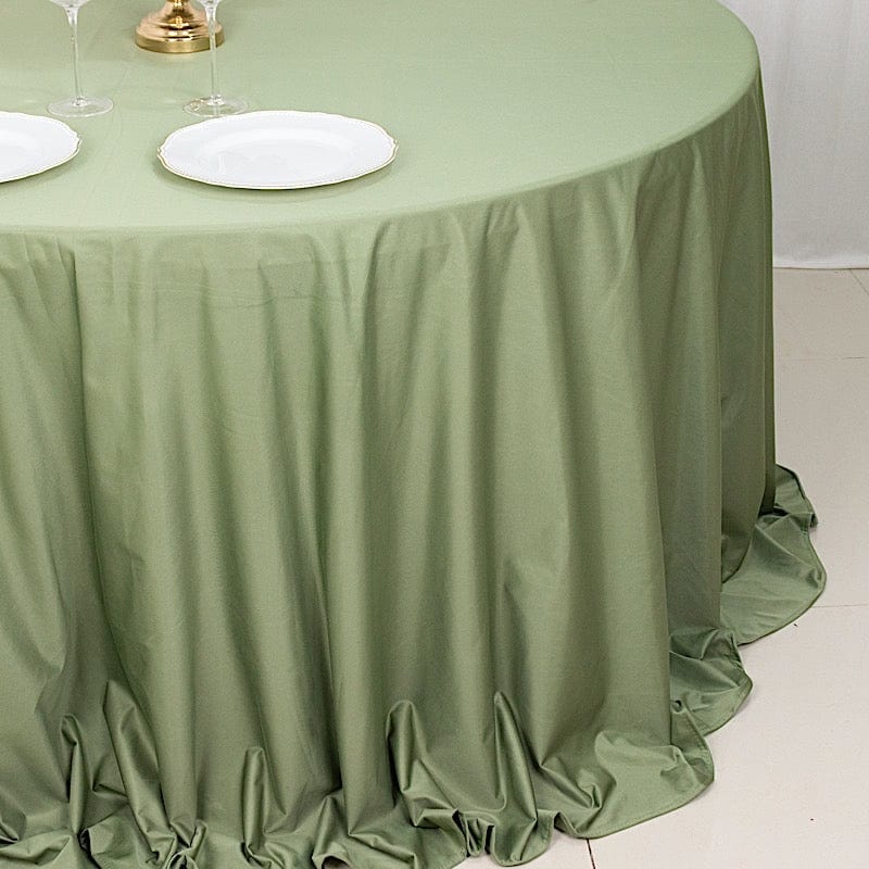 132" Scuba Polyester Round Tablecloth Wedding Table Linens