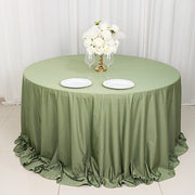 132" Scuba Polyester Round Tablecloth Wedding Table Linens