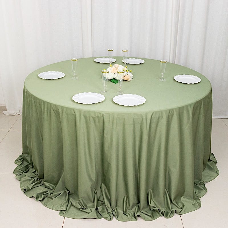 132" Scuba Polyester Round Tablecloth Wedding Table Linens