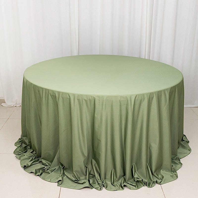 132" Scuba Polyester Round Tablecloth Wedding Table Linens