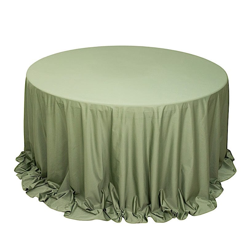 132" Scuba Polyester Round Tablecloth Wedding Table Linens