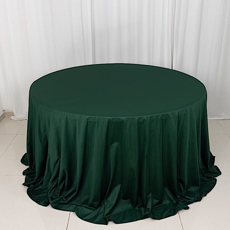 132" Scuba Polyester Round Tablecloth Wedding Table Linens