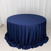 132" Scuba Polyester Round Tablecloth Wedding Table Linens