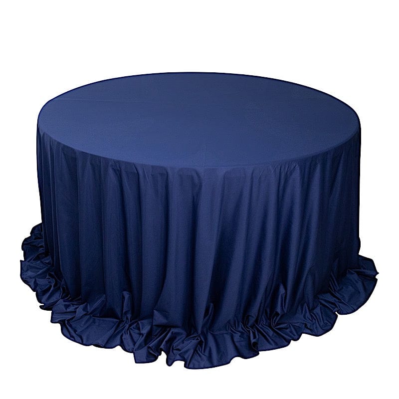 132" Scuba Polyester Round Tablecloth Wedding Table Linens