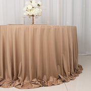 132" Scuba Polyester Round Tablecloth Wedding Table Linens
