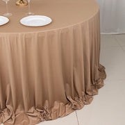 132" Scuba Polyester Round Tablecloth Wedding Table Linens