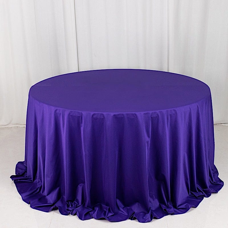 132" Scuba Polyester Round Tablecloth Wedding Table Linens