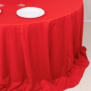 132" Scuba Polyester Round Tablecloth Wedding Table Linens