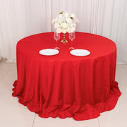 132" Scuba Polyester Round Tablecloth Wedding Table Linens