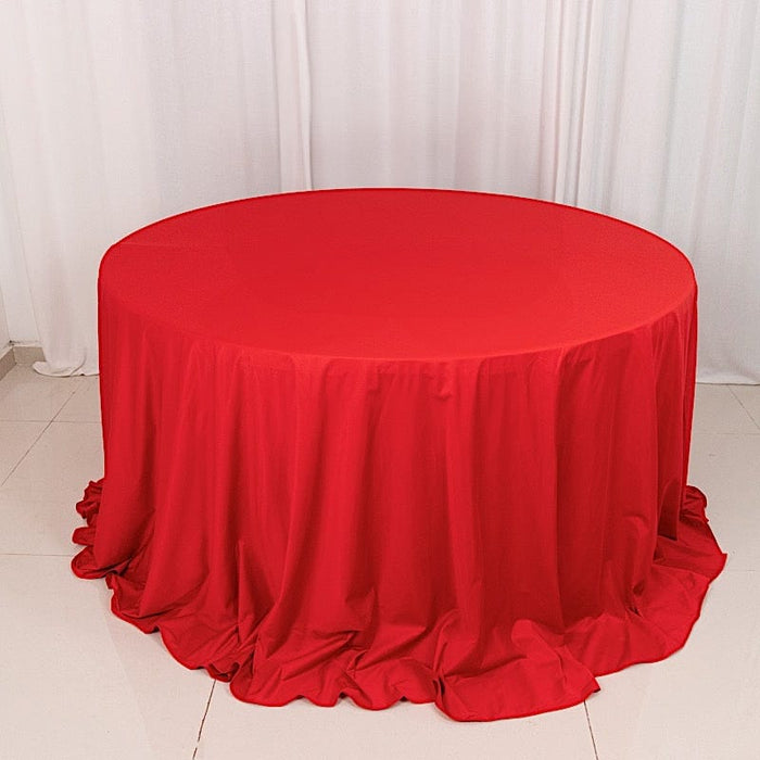 132" Scuba Polyester Round Tablecloth Wedding Table Linens