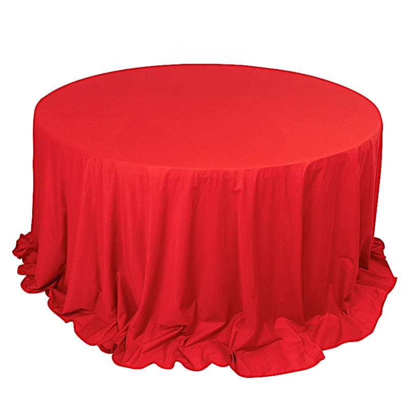 132" Scuba Polyester Round Tablecloth Wedding Table Linens