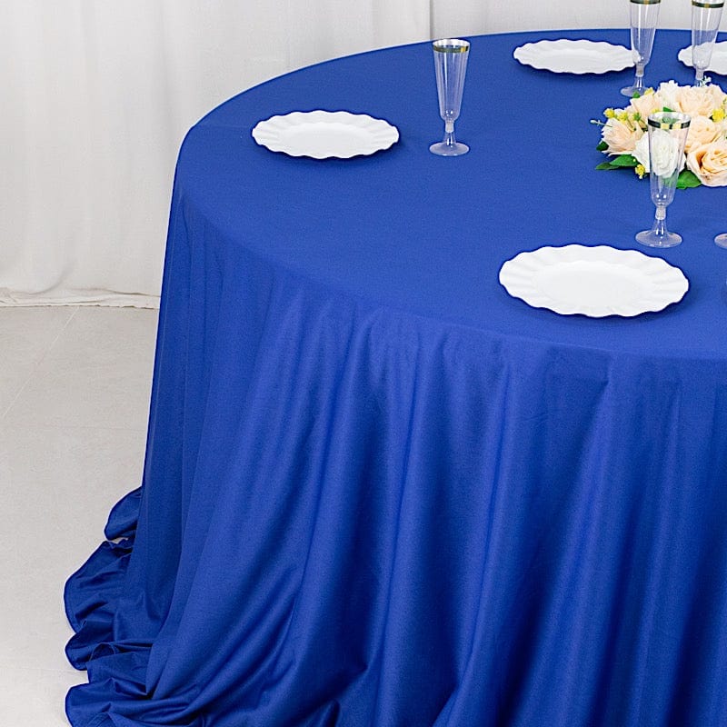 132" Scuba Polyester Round Tablecloth Wedding Table Linens