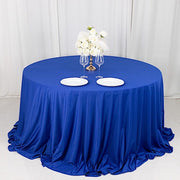 132" Scuba Polyester Round Tablecloth Wedding Table Linens