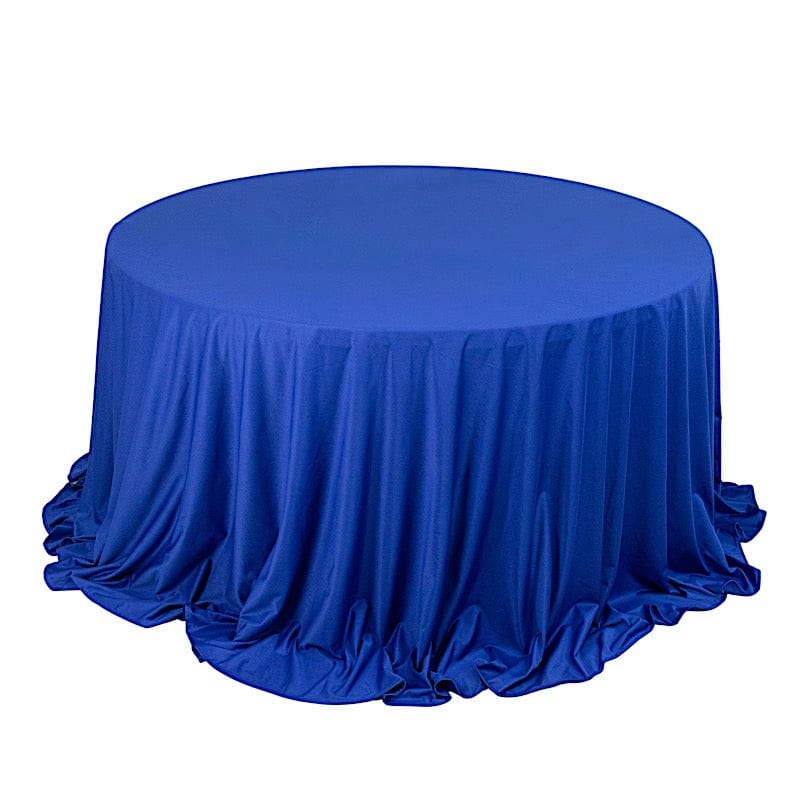 132" Scuba Polyester Round Tablecloth Wedding Table Linens
