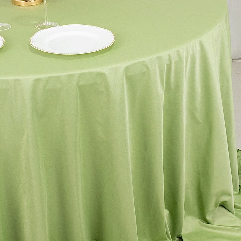 132" Scuba Polyester Round Tablecloth Wedding Table Linens