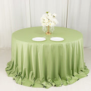 132" Scuba Polyester Round Tablecloth Wedding Table Linens