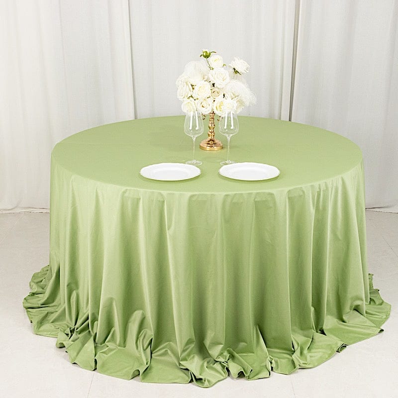 132" Scuba Polyester Round Tablecloth Wedding Table Linens