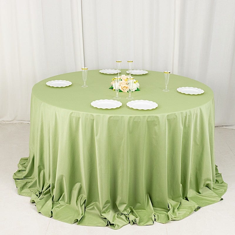 132" Scuba Polyester Round Tablecloth Wedding Table Linens
