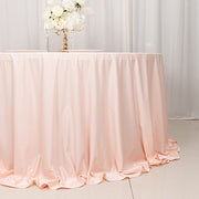 132" Scuba Polyester Round Tablecloth Wedding Table Linens