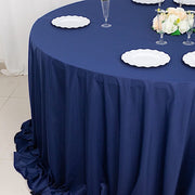 132" Scuba Polyester Round Tablecloth Wedding Table Linens