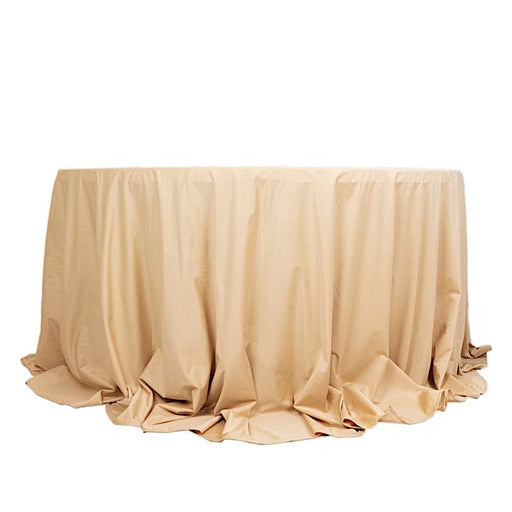 132" Scuba Polyester Round Tablecloth Wedding Table Linens TAB_SCUBA_136_081