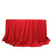 132" Scuba Polyester Round Tablecloth Wedding Table Linens TAB_SCUBA_136_RED