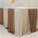 14 ft Sheer Chiffon Ruffled Table Skirt with Polyester Backing