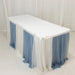 14 ft Sheer Chiffon Ruffled Table Skirt with Polyester Backing