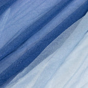 14 ft Sheer Chiffon Ruffled Table Skirt with Polyester Backing