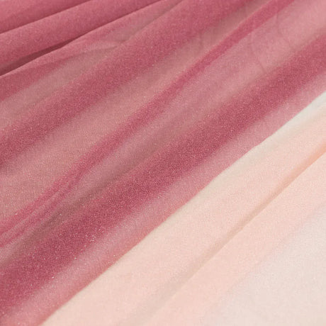 14 ft Sheer Chiffon Ruffled Table Skirt with Polyester Backing