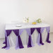 14 ft Sheer Chiffon Ruffled Table Skirt with Polyester Backing