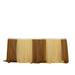 14 ft Sheer Chiffon Ruffled Table Skirt with Polyester Backing SKT_CHIF01_CHMPGD_14