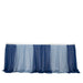 14 ft Sheer Chiffon Ruffled Table Skirt with Polyester Backing SKT_CHIF01_NV086_14