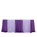 14 ft Sheer Chiffon Ruffled Table Skirt with Polyester Backing SKT_CHIF01_PPLV_14