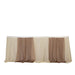 14 ft Sheer Chiffon Ruffled Table Skirt with Polyester Backing SKT_CHIF01_TP081_14
