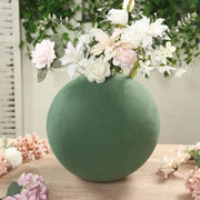14" Round Wet Foam Ball DIY Floral Decorations - Green FOAM_ARTI_BALL01_14