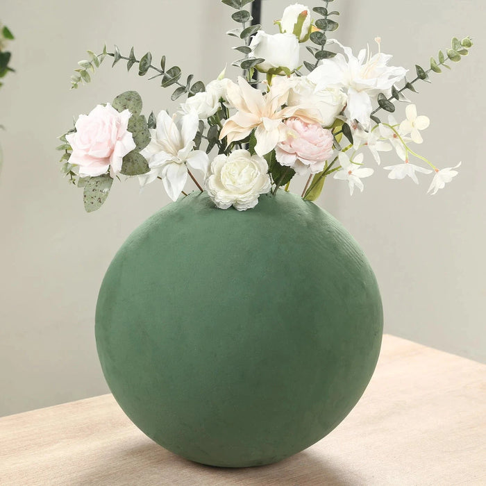 14" Round Wet Foam Ball DIY Floral Decorations - Green FOAM_ARTI_BALL01_14