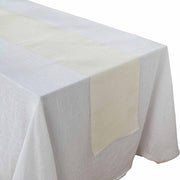 14"x108" Faux Burlap Polyester Table Runner