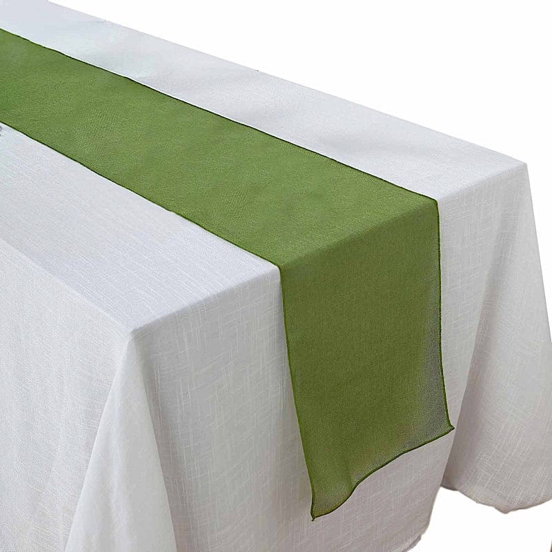 14"x108" Faux Burlap Polyester Table Runner