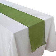14"x108" Faux Burlap Polyester Table Runner
