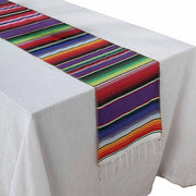 14"x108" Mexican Table Runner with Tassels Fiesta Party Linens - Assorted RUN_FSTA_PURP