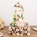 14"x14" Wooden Cake Stand Square Design - Natural PROP_BOX_WOD01_1414_NAT