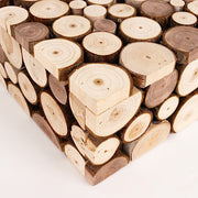 14"x14" Wooden Cake Stand Square Design - Natural PROP_BOX_WOD01_1414_NAT