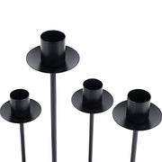 15" Metal 7 arm Round Metal Table Taper Candle Holder with Cluster Design