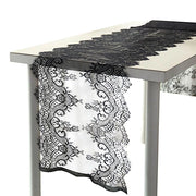 15" x 117" Premium Lace Table Runner with Scalloped Edges