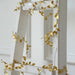 15ft Metallic 40 LED  Rose Leaf Fairy Lights Garland - Gold LEDSTR_ARTI_009_GOLD