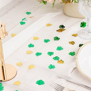 15g Metallic Tropical Leaves Confetti Party Decorations - Green and Gold CONF_LEAF_SET_GNGD