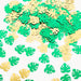 15g Metallic Tropical Leaves Confetti Party Decorations - Green and Gold CONF_LEAF_SET_GNGD